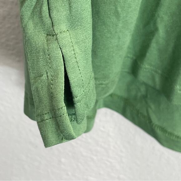 ABLE Meghan Drapey V-Neck shirt Green Balsam - Picture 4 of 8
